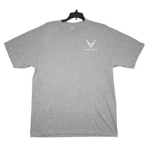 U.S. Air Force Gray Reflective Logo T-Shirt – Size Unknown (Fits Like XL)